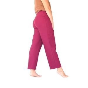 70s Vintage Levis Bend Over Cranberry Slacks Loose Straight Leg Size 12 Waist 33